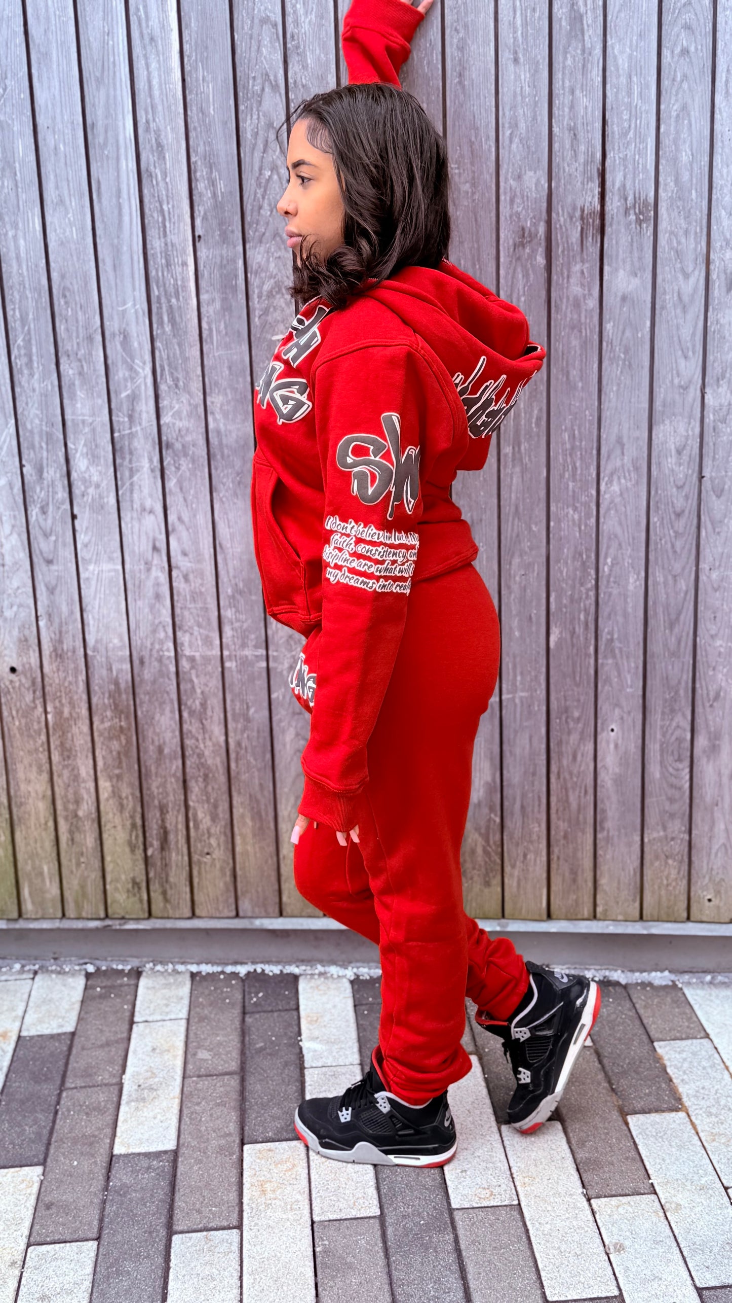 Red “ I’m a Believer” Full Zip