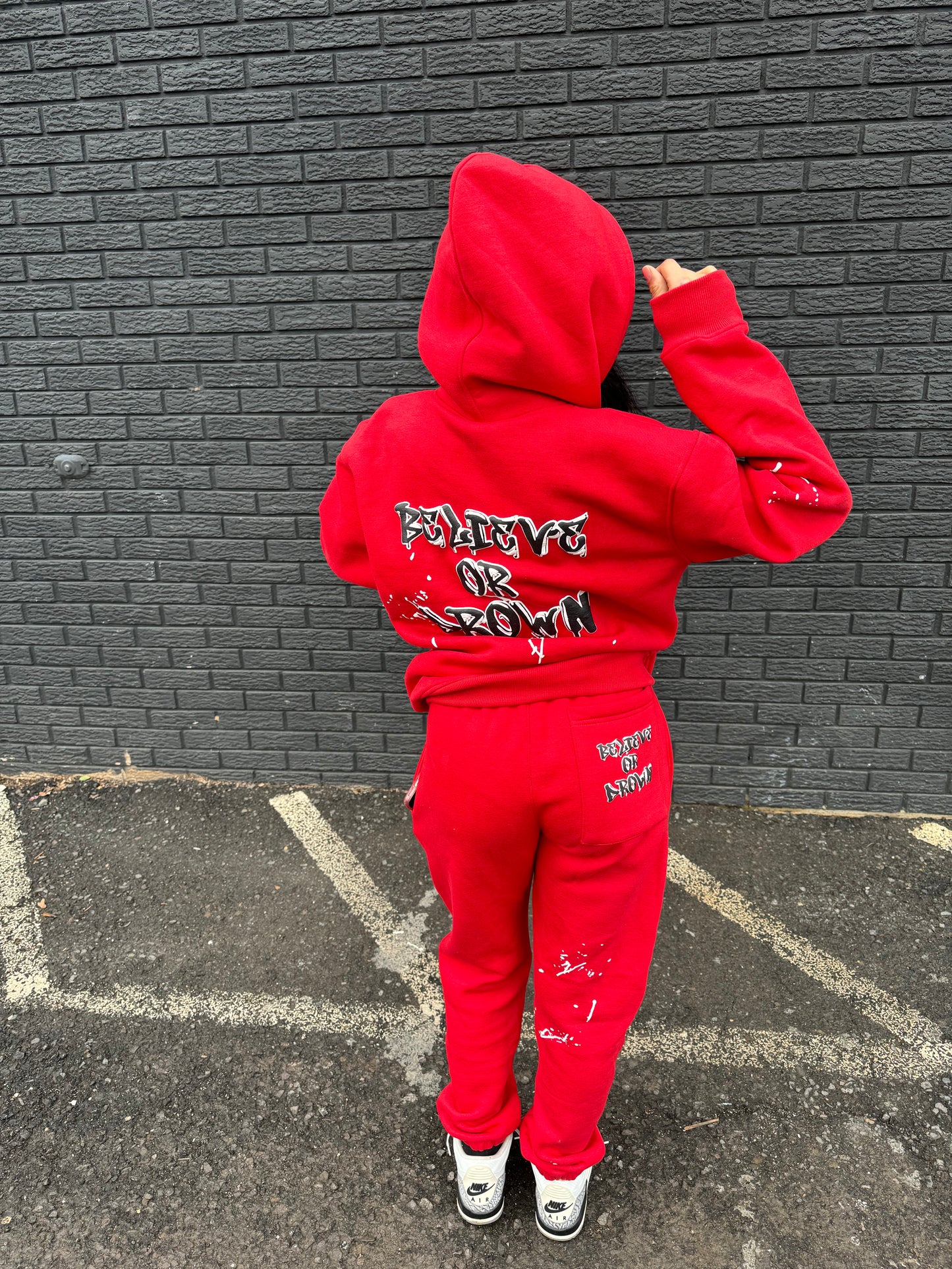 (Pre order) “Splash” Cuffed joggers