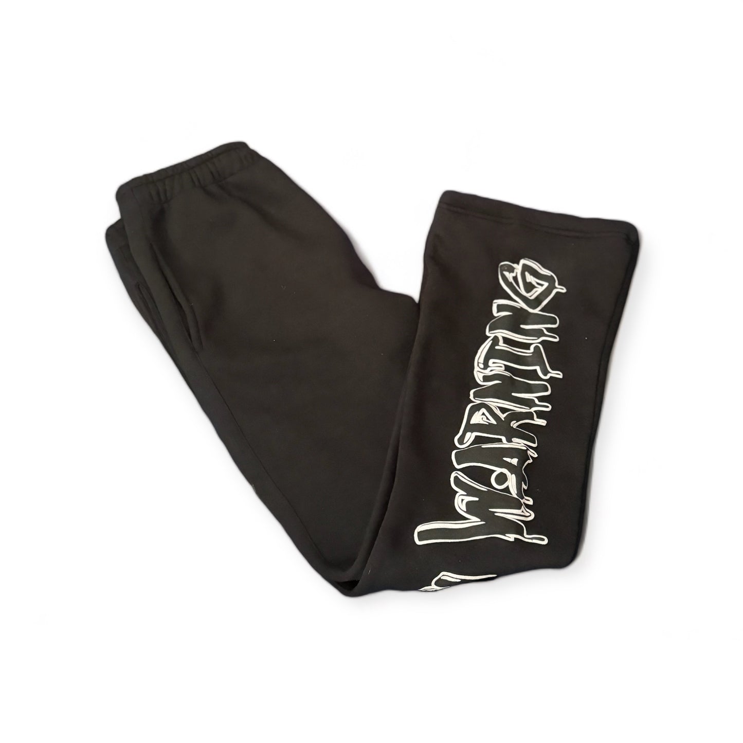 (Pre Order)Black “ I’m a believer” Flared sweatpants