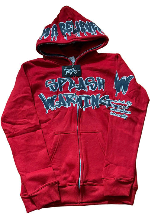 Red “ I’m a Believer” Full Zip