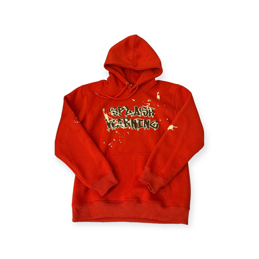 *** PREORDER *** (Pre Order)Red “Splash” Pull over Hoodie