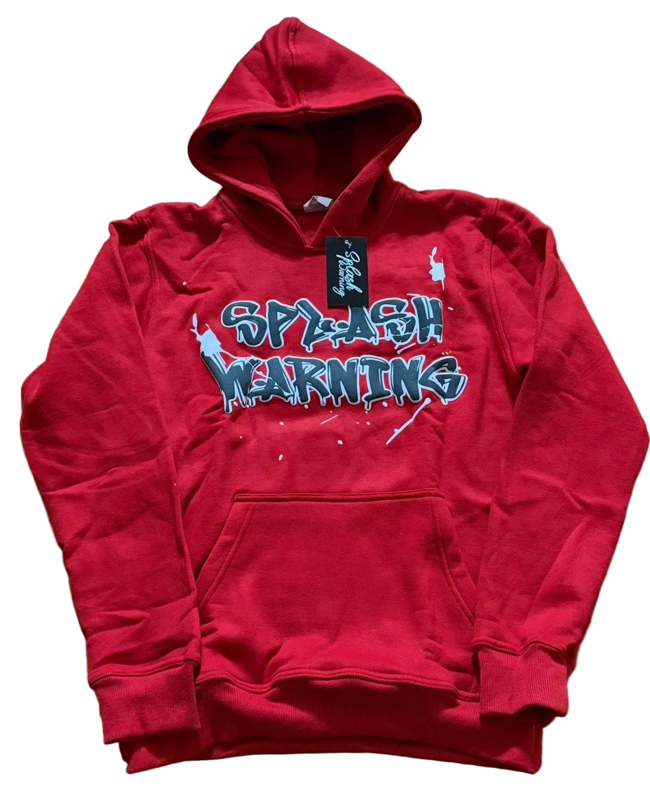 Red “splash” Hoodie