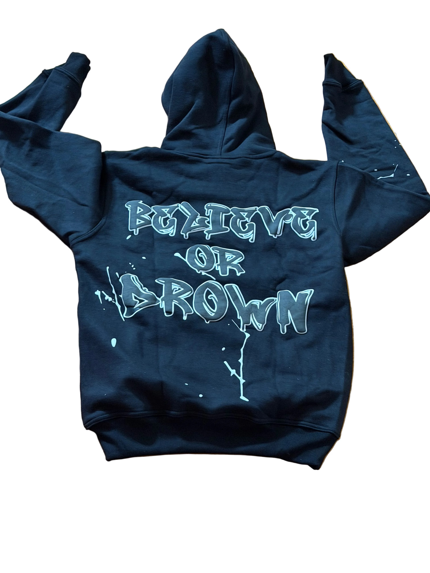 Black “Splash” Pull Over Hoodie