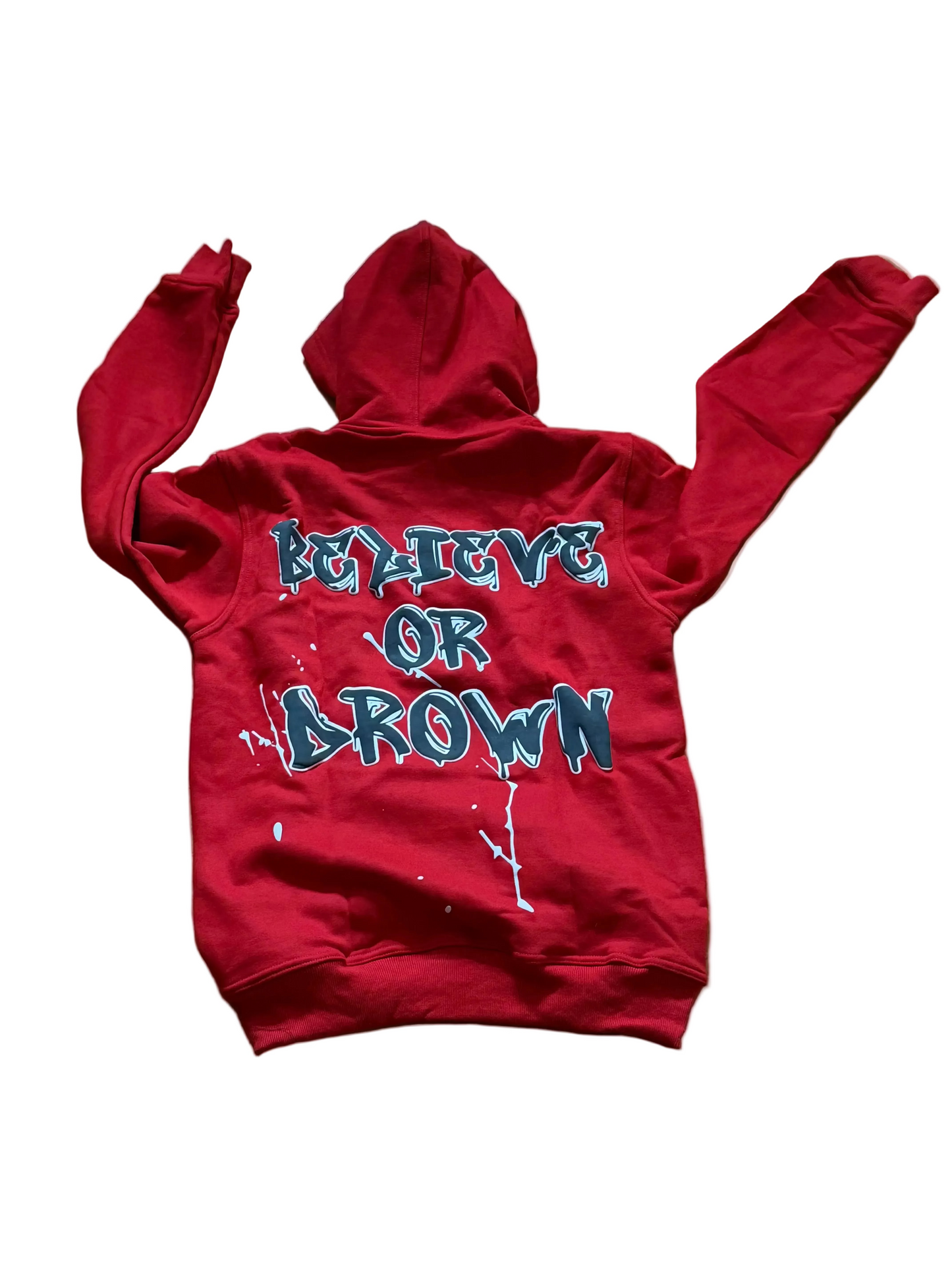Red “splash” Hoodie